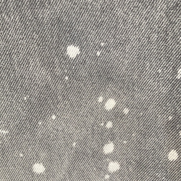 Levi’s low pro gray midrise straight leg jean splatter detail size 32 - Picture 8 of 17